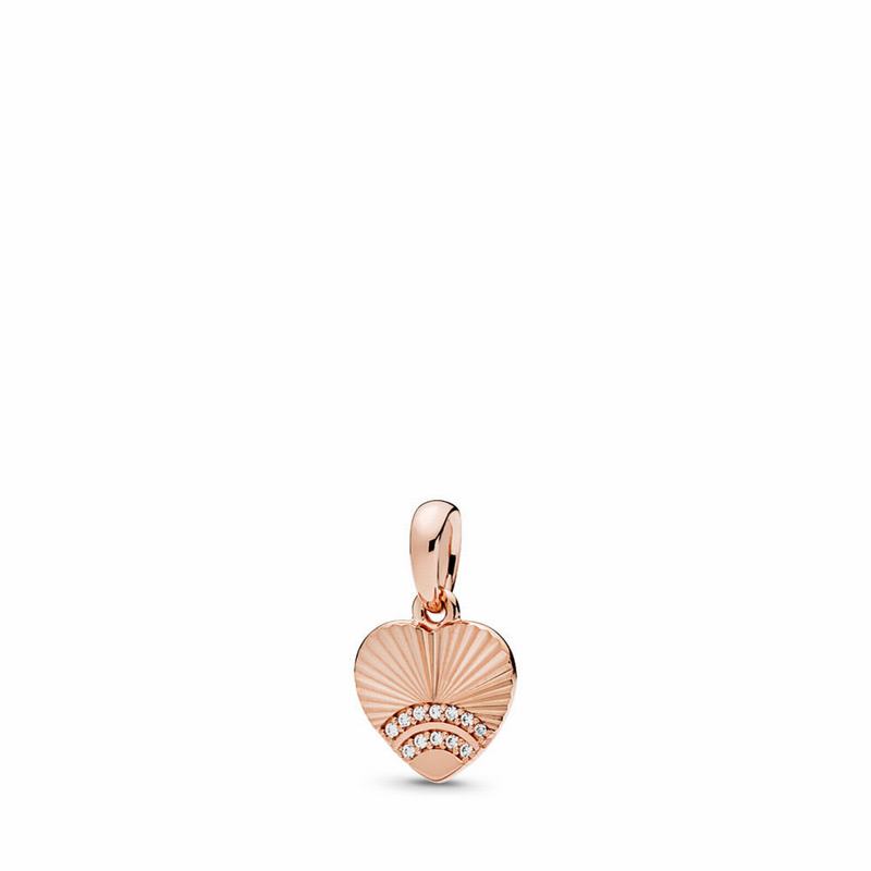 Pandora Rose™ Fan Of Love Pendant - Pandora Rose/Cubic Zirconia - Canada | CO9052ON